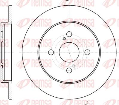 Remsa 61004.00 - Bremžu diski www.autospares.lv