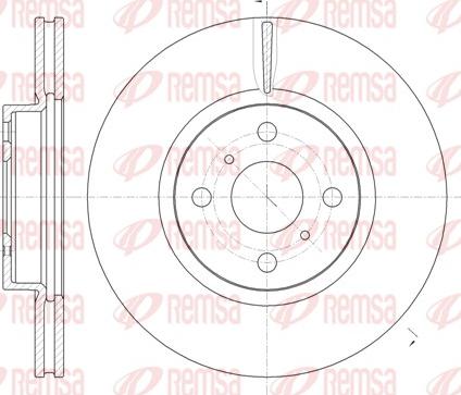 Remsa 61006.10 - Bremžu diski www.autospares.lv