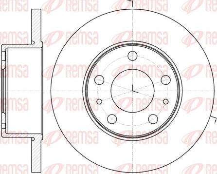 Remsa 61008.00 - Bremžu diski www.autospares.lv