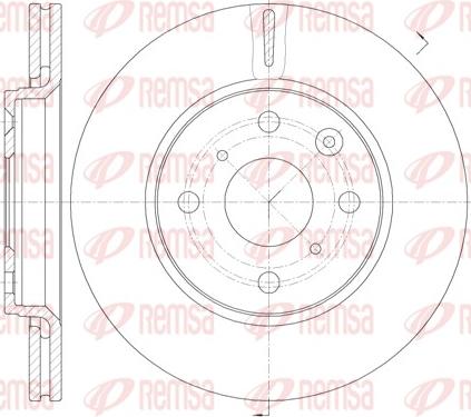 Remsa 61003.10 - Тормозной диск www.autospares.lv