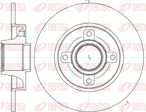 Remsa 61014.00 - Тормозной диск www.autospares.lv