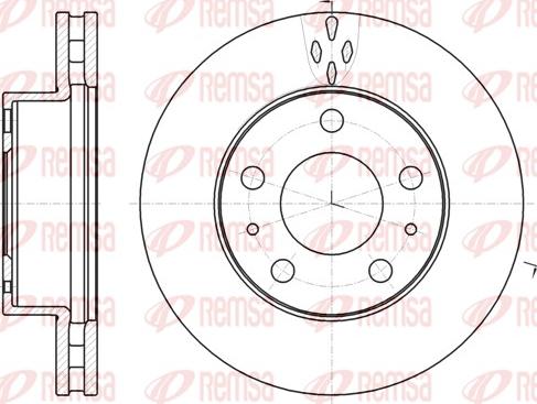 Remsa 61016.10 - Brake Disc www.autospares.lv