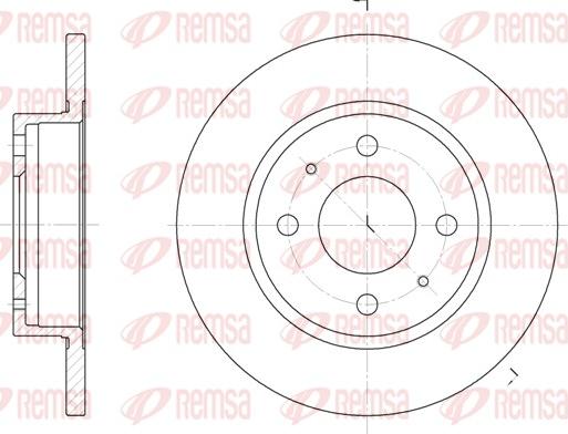 Remsa 6101.00 - Bremžu diski www.autospares.lv