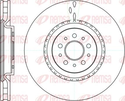 Remsa 61010.10 - Bremžu diski www.autospares.lv