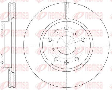 Remsa 61018.10 - Bremžu diski www.autospares.lv