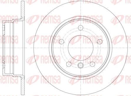 Remsa 61013.00 - Bremžu diski www.autospares.lv