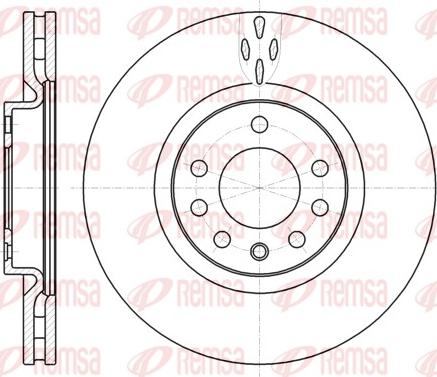 Remsa 61017.10 - Bremžu diski www.autospares.lv