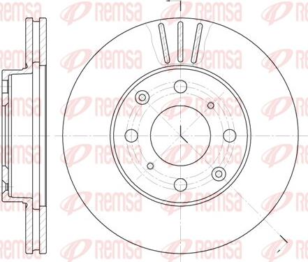 Remsa 6108.10 - Bremžu diski www.autospares.lv