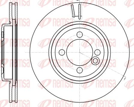 Remsa 61081.10 - Bremžu diski www.autospares.lv