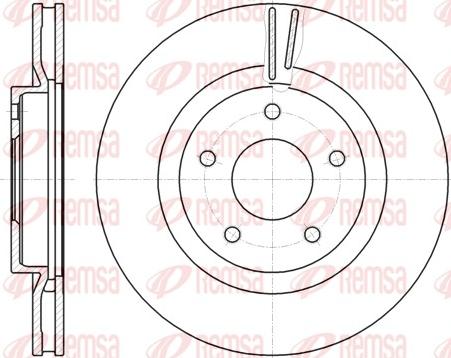 Remsa 61087.10 - Bremžu diski www.autospares.lv