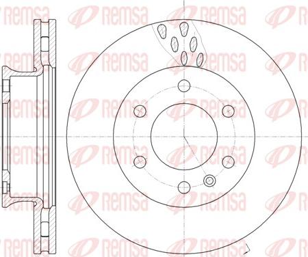 Remsa 61034.10 - Bremžu diski www.autospares.lv