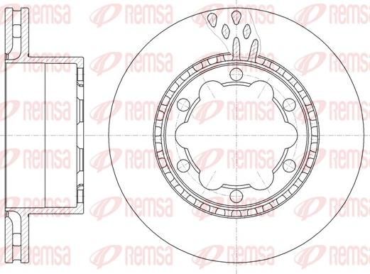 Remsa 61036.10 - Bremžu diski www.autospares.lv