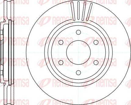 Remsa 61037.10 - Bremžu diski www.autospares.lv