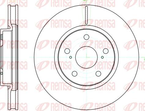 Remsa 61076.10 - Тормозной диск www.autospares.lv