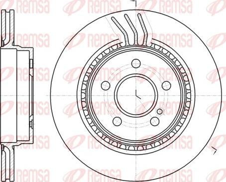 Remsa 61071.10 - Bremžu diski www.autospares.lv