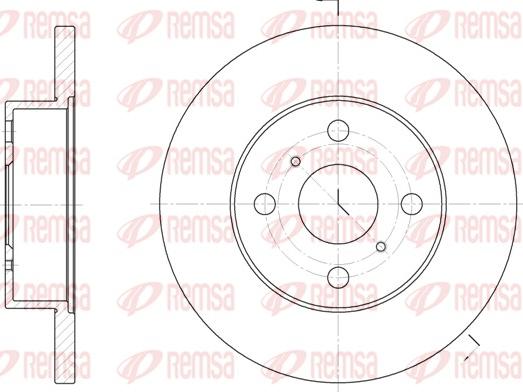 Remsa 6114.00 - Bremžu diski www.autospares.lv