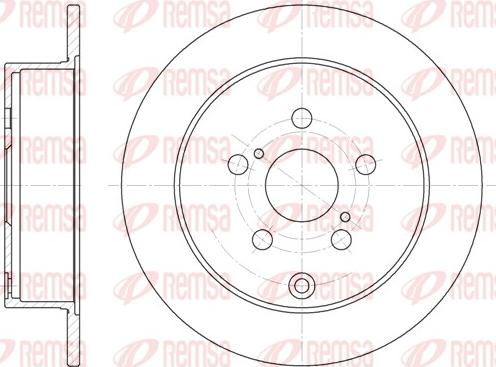 Remsa 61168.00 - Bremžu diski www.autospares.lv