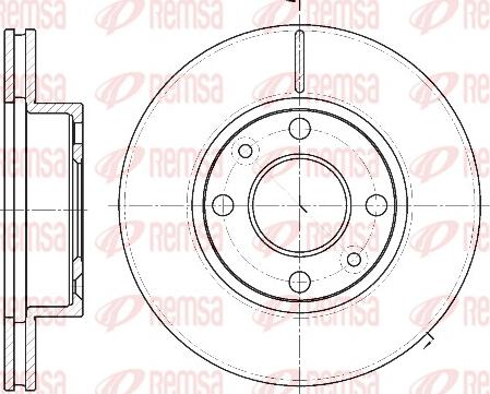 Remsa 61162.10 - Bremžu diski www.autospares.lv