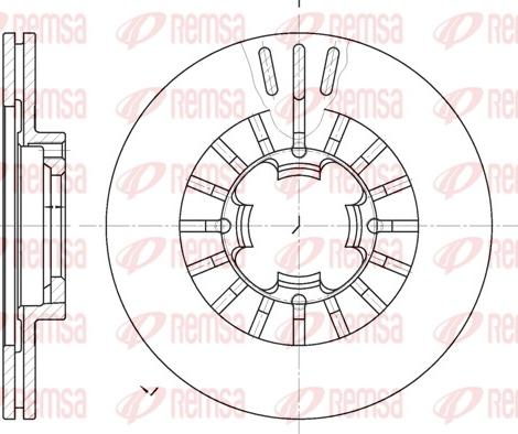 Remsa 61109.10 - Bremžu diski www.autospares.lv