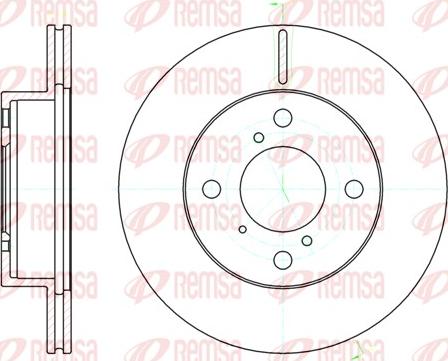 Remsa 61104.10 - Bremžu diski www.autospares.lv