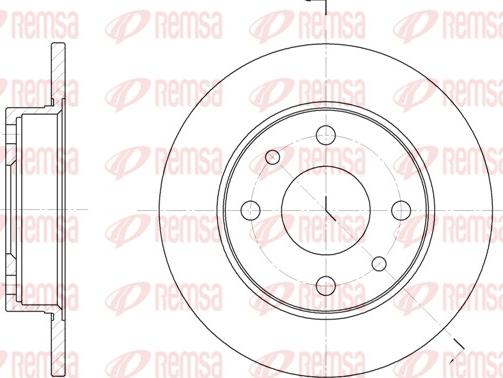 Remsa 6110.00 - Bremžu diski www.autospares.lv