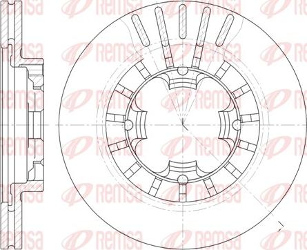 Remsa 61108.10 - Bremžu diski www.autospares.lv