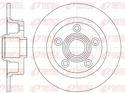 Remsa 61114.00 - Bremžu diski www.autospares.lv