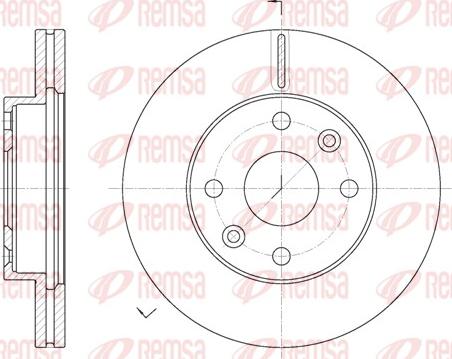 Remsa 61116.10 - Bremžu diski www.autospares.lv