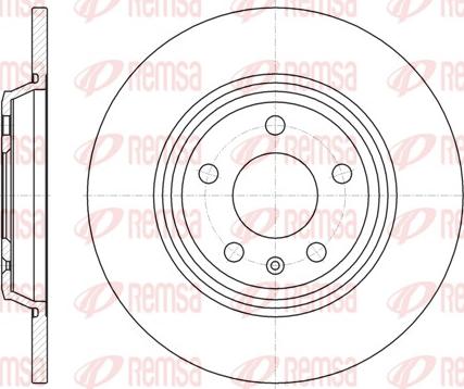 Remsa 61112.00 - Тормозной диск www.autospares.lv