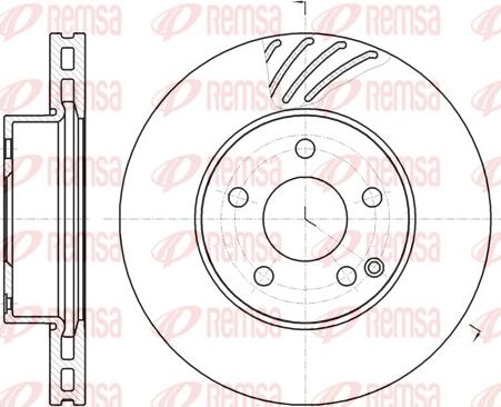 Remsa 61184.10 - Bremžu diski www.autospares.lv