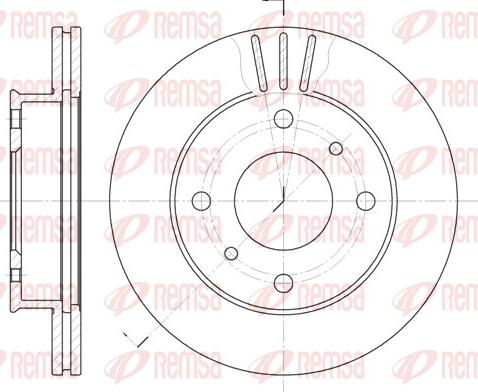 Remsa 6113.10 - Bremžu diski www.autospares.lv