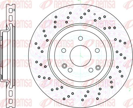 Remsa 61138.10 - Bremžu diski www.autospares.lv