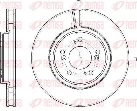 Remsa 61129.10 - Bremžu diski www.autospares.lv