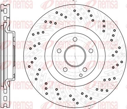 Remsa 61124.10 - Bremžu diski www.autospares.lv