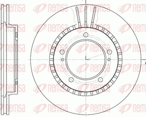 Remsa 61125.10 - Bremžu diski www.autospares.lv