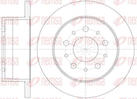 Remsa 61120.00 - Тормозной диск www.autospares.lv