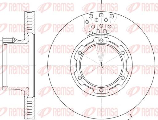 Remsa 61177.10 - Bremžu diski www.autospares.lv