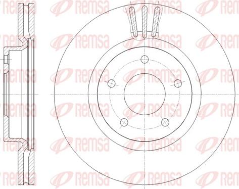 Remsa 61854.10 - Bremžu diski www.autospares.lv