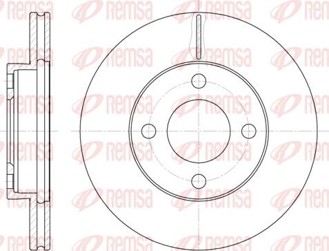 Remsa 6185.10 - Bremžu diski www.autospares.lv