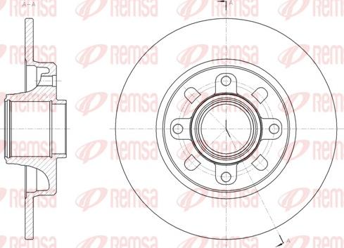 Remsa 61865.00 - Тормозной диск www.autospares.lv