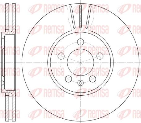 Remsa 61860.10 - Bremžu diski www.autospares.lv