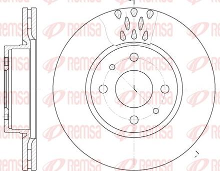 Remsa 6186.10 - Bremžu diski www.autospares.lv