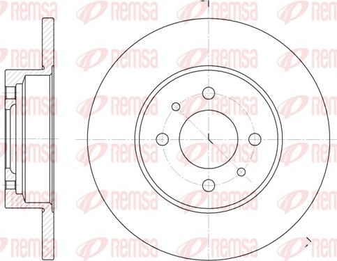 Remsa 6180.00 - Bremžu diski www.autospares.lv