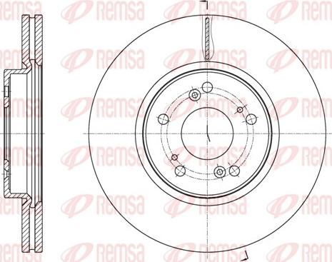 Remsa 61807.10 - Bremžu diski www.autospares.lv