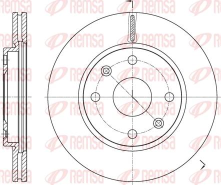 Remsa 61813.10 - Тормозной диск www.autospares.lv