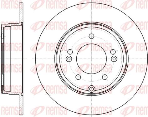 Remsa 61884.00 - Bremžu diski www.autospares.lv