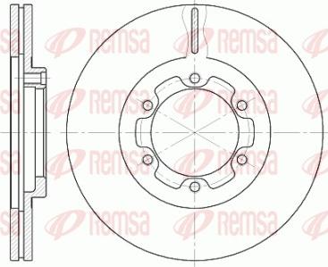 Remsa 6188.10 - Bremžu diski www.autospares.lv