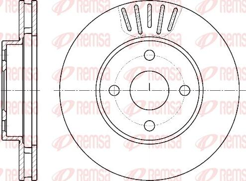 Remsa 61874.10 - Bremžu diski www.autospares.lv