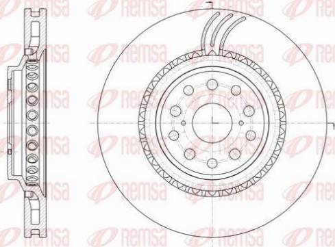 Remsa 61878.10 - Bremžu diski www.autospares.lv