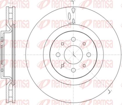 Remsa 61391.10 - Bremžu diski www.autospares.lv